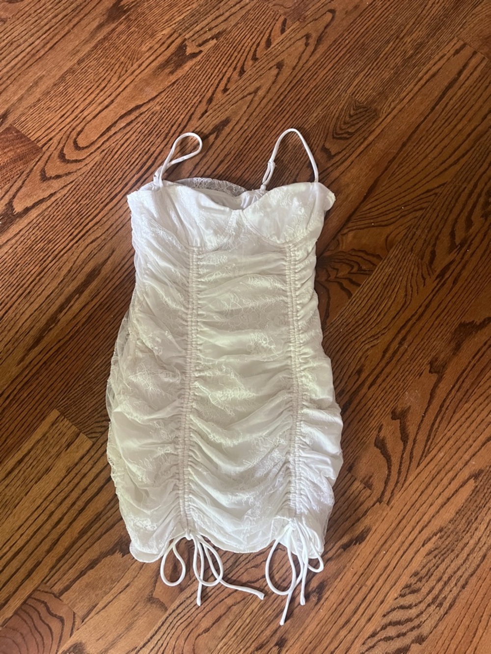 Princess Polly White Lace Bustier Mini Dress